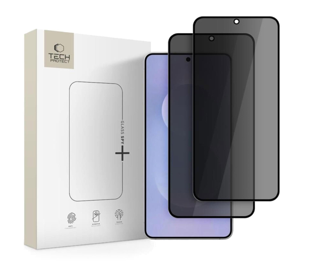 TECH-PROTECT Szkło Prywatyzujące Glass Spy+ 2-Pack do Galaxy S25 Edge 5906302368228 - 1343742 - zdjęcie